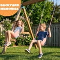 thumbnail image 3 of Joyfy 2 Pack Kids Swing Set，Outdoor Playground Backyards Swing Accessories with 66" Heavy Duty Chain Gang, 3 of 8
