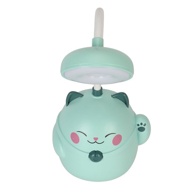 Lámpara de Escritorio LED Lámpara Portátil para Niños con Diseño de Gato Lindo con Portalápices 2 Niveles Pequeña Luz de Escritorio Recargable con Cuello de Cisne ANGGREK Otros