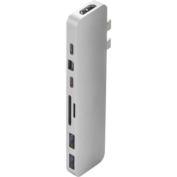 Hub USB-C Sanho HyperDrive PRO 8 en 2 para MacBook Pro Silver