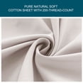 thumbnail image 3 of Unique Bargains 15' Deep Pocket Cotton Fitted Sheet Breathable Bottom Sheets Queen Light Gray, 3 of 9