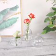 thumbnail image 5 of Floreros de vidrio, juego de 6 floreros verdes para flores, floreros pequeños a granel para centros de mesa de bodas, arreglos florales, sala de estar y decoración del hogar, 5 of 5