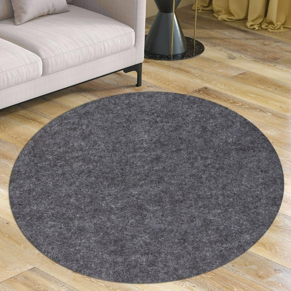 Waterproof Rug Pad Round 5-Foot Waterproof Non-Slip Rug Pad Non-Slip Rug Pads for All Floors and Finishes, Felt Pad for Hardwood Floors, Keeps Carpets in Place Soft and Safe (5TF)