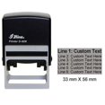 thumbnail image 1 of Upto 6 Lines Of Custom Text Shiny Self Inking Rubber Stamp Large 33mm x 56mm, 1 of 1
