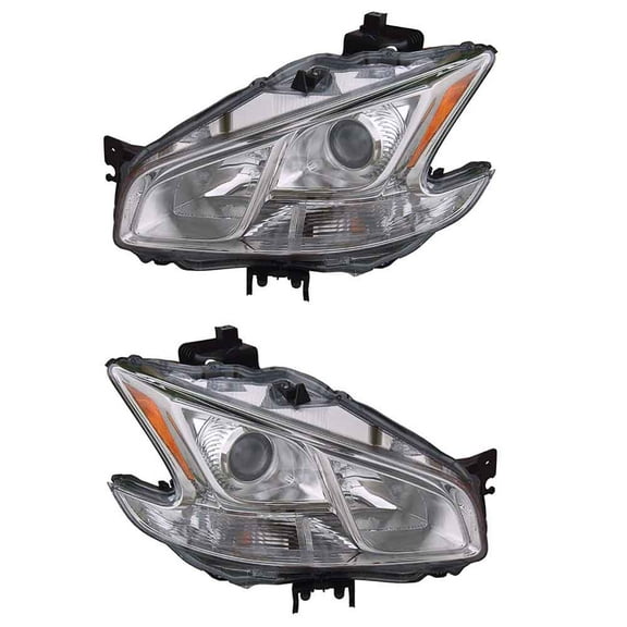 For Nissan Maxima 2009 2010 2011 2012 2013 2014 Pair Headlights - BuyAutoParts