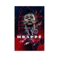 Mbappe Sports Poster Soccer Poster Canvas 90s Wall Art Room Aesthetic Posters Unframed 12x18inch(30x45cm)
