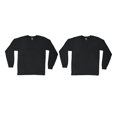 thumbnail image 1 of T-Shirt à Manches Longues Col Rond en Coton Premium pour Hommes Grandes Tailles, 1 of 22