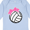 thumbnail image 4 of Inktastic Volleyball with Pink Bow Boys or Girls Long Sleeve Baby Bodysuit, 4 of 5