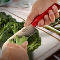thumbnail image 4 of Gibson Everyday 6 in. Grantville Santoku Knife with Sheath, Red & Green - 4 Piece, 4 of 5