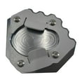 thumbnail image 4 of Extensión de placa de soporte para motocicleta, almohadilla para pie, fácil instalación, reemplazos sólidos Gris, 4 of 9