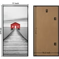 thumbnail image 4 of ELSKER&HOME 11x22 newspaper Frame 3 Pack, Black 11x22 Picture Frame for Horizontal or Vertical Wall Mounting, Sturdy and Scratch-proof, 4 of 7