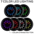 thumbnail image 4 of GlowShift | 2-1/16 (52mm) Tinted 7 Color Series Clock Gauge for Cars and Trucks, 4 of 6