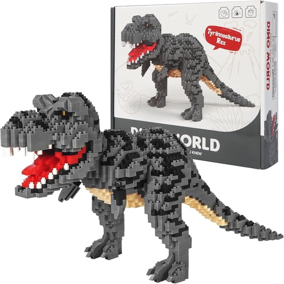 Honchoes Tyrannosaurus Rex Dinosaur Building Set Mini Not Compatible with Lego Dinosaur Model Toy for Adults Boys 1530 Pcs