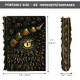 thumbnail image 3 of A5 Dragon's Eye Notepad The Appearance Is Made Of Ring Resin And Realistic Carving Process Which Is The First Choice For Halloween Gifts, 3 of 6