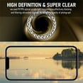 thumbnail image 3 of 1 Set of Bling Diamond Camera Lens Protector for iPhone 15 Pro, HD Clear Tempered Glass Metal Camera Lens Protection Cover, Case Friendly, Scratch Proof for iPhone 15 Pro, Gold, 3 of 5