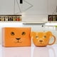 thumbnail image 3 of Taza de café de cerámica bonita de 470 ml de ToCooto Lion, color amarillo, 3 of 8