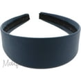 thumbnail image 2 of Motique Accessories 2 inch Wide Leather like Headband Solid Hair Band for Women and Girls - Dark Teal, 2 of 4