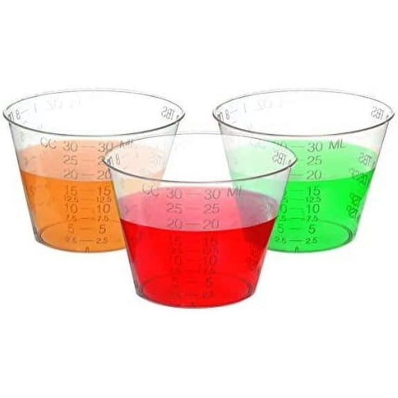 Oakridge One Ounce Plastic Medicine Cups (Pack of 100)