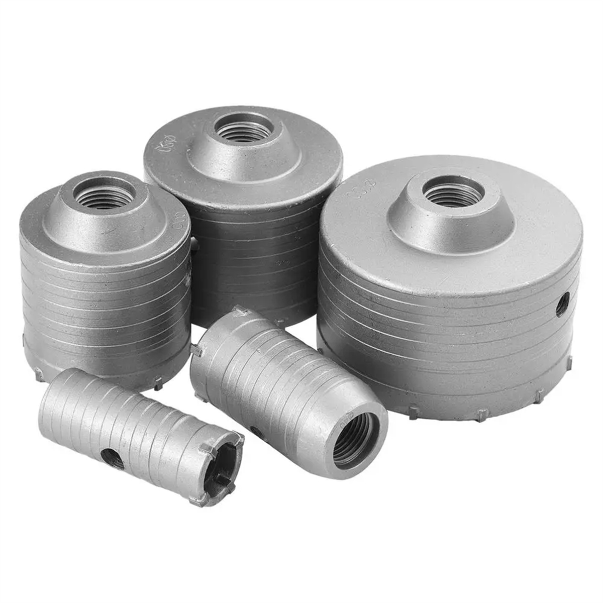 TOP! Concrete Hole Saw Kit 10 Pcs Drill Core Bit for Brick Impact Portable Masonry Sewer Wall