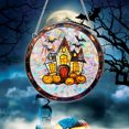 thumbnail image 4 of Calabaza malvada de Halloween con atrapasueños, adorno colgante decorativo espeluznante debajo del castillo, 4 of 7
