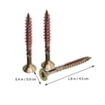 thumbnail image 2 of OULII 100Pcs Self Tapping Wood Screws Durable Threaded Fasteners for Furniture Assembly, 2 of 6