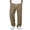 Khaki-1, variant on Stamzod Wide Leg Pants Men Clothes Summer Solid Color Straight Wide Leg Long Pants Loungewear Casual Loose Plus Size Sweatpants for Men with Pockets Black XXXL