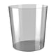 thumbnail image 5 of Cubo de basura transparente minimalista, contenedor de basura, papelera para residuos Gris S, 5 of 9
