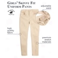 thumbnail image 2 of Beverly Hills Polo Club Girls School Uniform Pants Stretch Skinny Fit Khaki Pants 2 Pack, 2 of 7