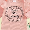 thumbnail image 6 of CAUYDY Newborn Baby Girl Clothes Long Sleeve Ruffle Romper Pants Hat Headband 4PCS Outfits Set for Infant 0-3M 3-6M Preemie Girls Fall Winter Spring Summer (Sizes 3-6 Months,Red), 6 of 7