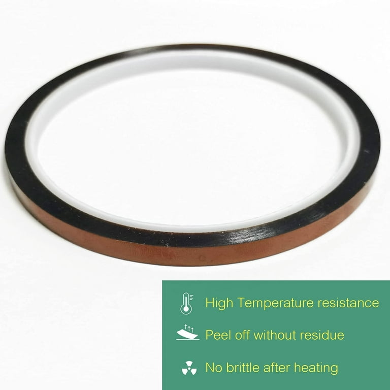 2 Rolls Heat Tape, 10Mm X 33M 108Ft Heat Resistant Tape, Heat Transfer  Tape, Heat Tape For Sublimation, Thermal Tape - AliExpress
