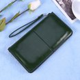 thumbnail image 4 of Narrster Women Wallet Zipper Buckle Clutch Purse Mobile Handbag Holder High Capacity Envelope Bag (Dark Green), 4 of 10