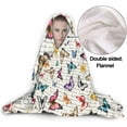 thumbnail image 2 of Mushroom Moth Hooded Blanket Wearable Hooded Blanket Cover Blanket Shawl Warm Robe Shawl Blanket Is Perfect For Bed And Couch Travel And Also A Great Surprise For The Holidays 60"x80" For Adults, 2 of 6