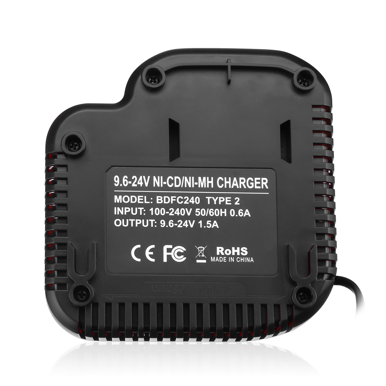 Powerextra Battery Charger BDCCN24 BDFC240 FSMVC Replacement for