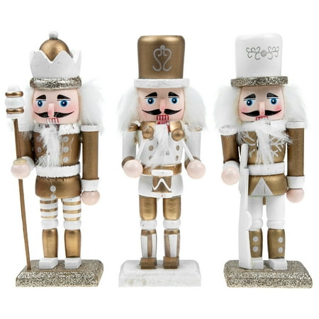 

3Pcs Hanging Xmas Nutcracker Soldier Decoration Wooden Nutcracker Puppet Decor