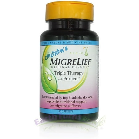 - MigreLief Childrens Triple Therapy With Puracol Caplets 60 ea