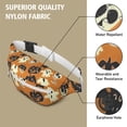 thumbnail image 5 of Fanny Pack Halloween Ghosts Skulls Bats and Pumpkins Waist Pack Bag,Running Cross Bag,Waterproof Large Fanny Packs for Women Men for Travel Running Hiking Cycling, 5 of 6