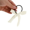 thumbnail image 5 of Unique Bargains 1 Pc Fashion Solid Bow Ribbon Hair Elastic Band Beige, 5 of 5