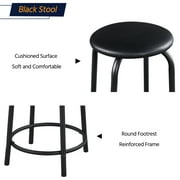 Alden Design Adjustable Glass Top Drafting Table with Stool, Black