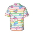 thumbnail image 3 of Kll Men'S Hawaiian Shirt Short Sleeve Button Down Beach Shirts-Cute Unicorn, 3 of 8