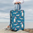 thumbnail image 7 of Naloa Festive Dachshund Fun Elastic Suitcase Protector, Travel Suitcase Protector Cover Fits 18-32in Suitcase(No luggage included)-Large, 7 of 7