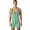 Green, variant on Hansber Men Striped Bodysuit Wrestling Singlet Active Jumpsuit Base Layers Athletic Supporters Leotard Hot Pink S