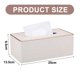 thumbnail image 2 of Caja de pañuelos faciales de cuero PU Dinheiro, caja de pañuelos, caja de pañuelos húmedos, oficina/automóvil/hogar, 2 of 5