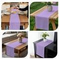 thumbnail image 4 of Table Runner Dresser Scarves 90 Inch Long,Purple Watercolor Solid Color Linen Dining Table Runners, 4 of 9