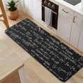 thumbnail image 5 of Math Equations 3D Shapes Black Pattern Kitchen Rug Mat,Kitchen Runner Rugs Non Skid Washable,Decorative Kitchen Floor Mats for Kitchen,Sink,Laundry,17"x47.2", 5 of 7