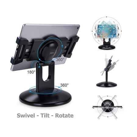 AboveTEK - 360 Rotating Tablet Stand - Black