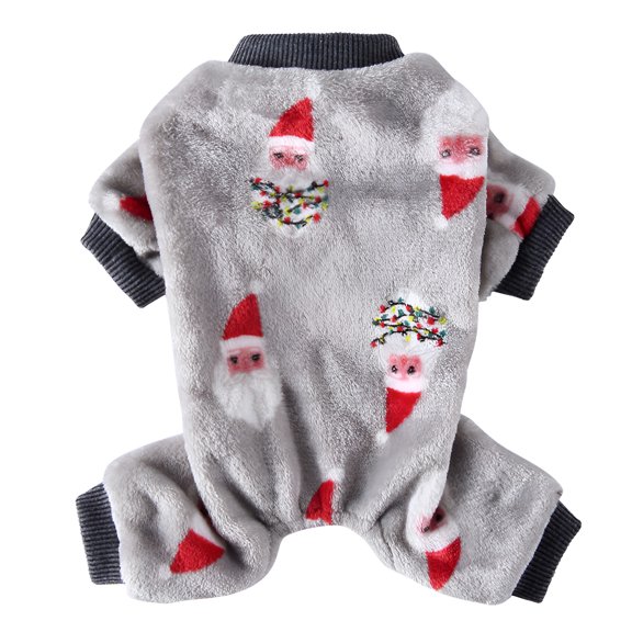 TELOLY 1Pcs Dog Sweater,Polyester Dog Clothes for Small Dogs,Dog Sweatshirt,Gray,M