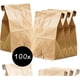 thumbnail image 1 of Paquete de 100 bolsas de papel extra pequeñas, personalizables para uso personal o profesional, amplia variedad disponible en marrón, aptas para reciclaje, bolsa de barril resistente para mayor, 1 of 8