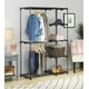 thumbnail image 2 of Closet Ropero Armable con repisas de Metal resistente color negro Closets Armables México Reforzado, 2 of 6