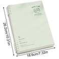 thumbnail image 2 of Spiral Binder Notebooks, B5 Refillable Notebooks Smart Ring Binder 10 Rings, with 120 Sheets 6mm Blank Filler Paper, Ideal for Work, Study & Journal,1PC, 2 of 2