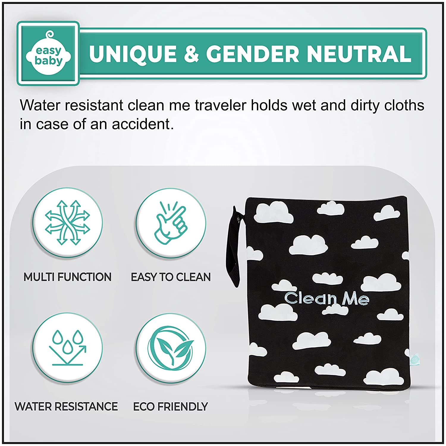 Easy Baby Travelers Diaper Bag Packing Organizers, Cubes & Folders for Baby Items, 8 Pack, Brooklyn
