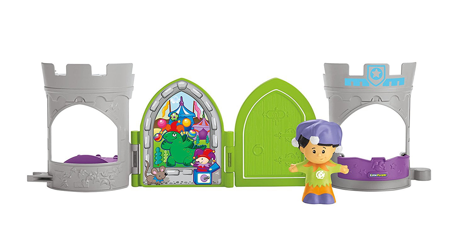Fisher Price Little People Castle Fort Palace Princess maid marian flowers bird 